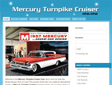 Tablet Screenshot of mercuryturnpikecruiser.com